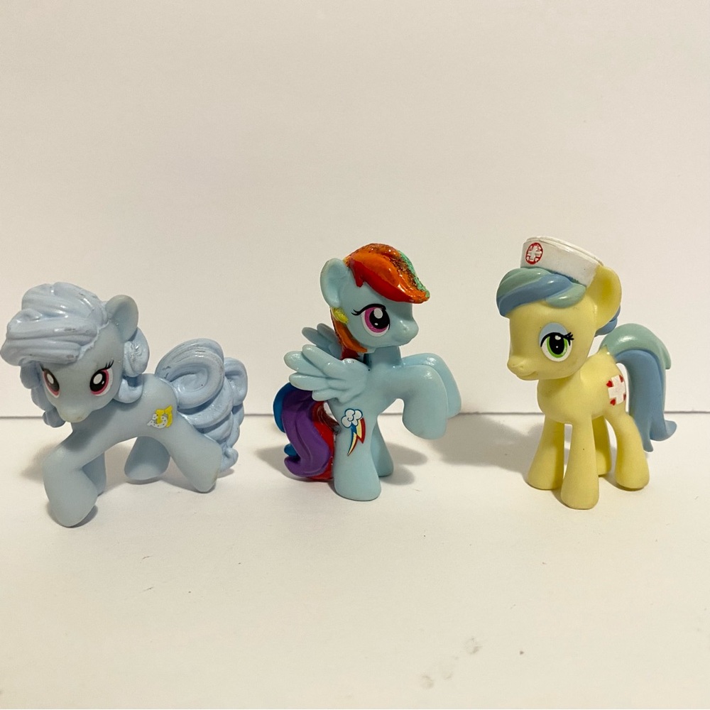 My Little Pony MLP 2” Ponyville Horse Lot of 3 2010s Toy Bundle G3 Toys